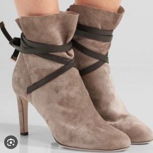 Jimmy Choo Dalal Ankle-Wrap Booties